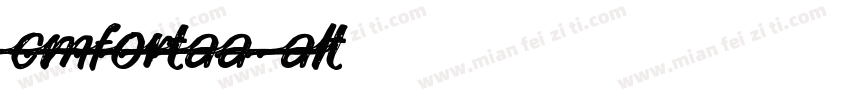 cmfortaa alt1字体转换